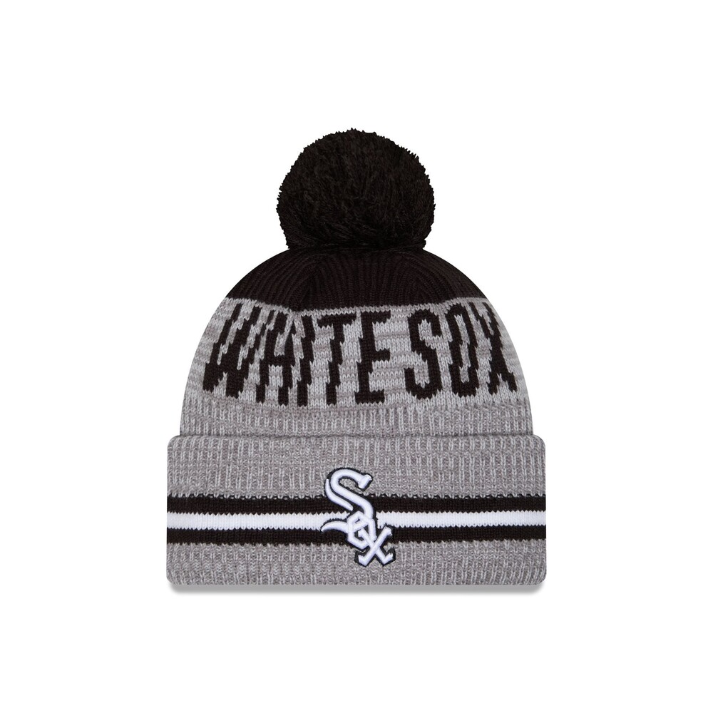 New Era Chicago White Sox Runner Pom Knit Hat - One Size